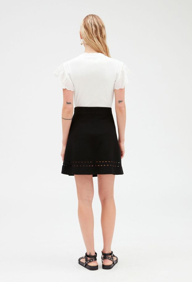 Clothes Claudie Pierlot  | Knitted Skirt Black